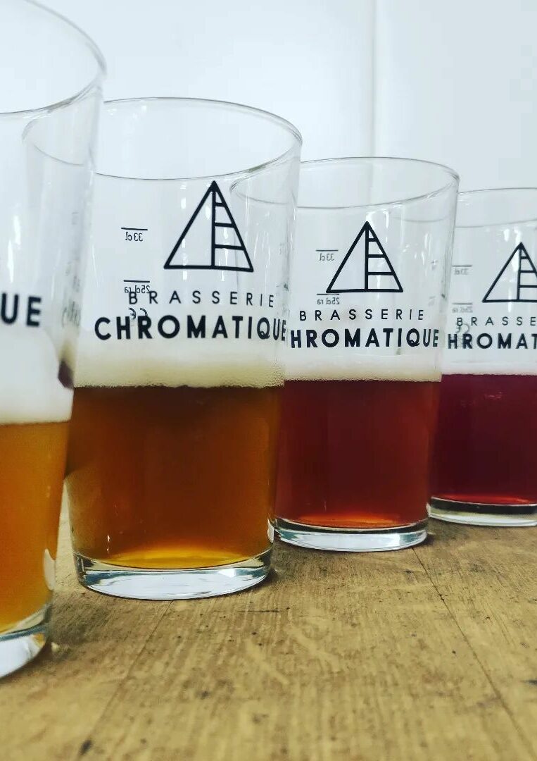 verres brasserie chromatique bière artisanale